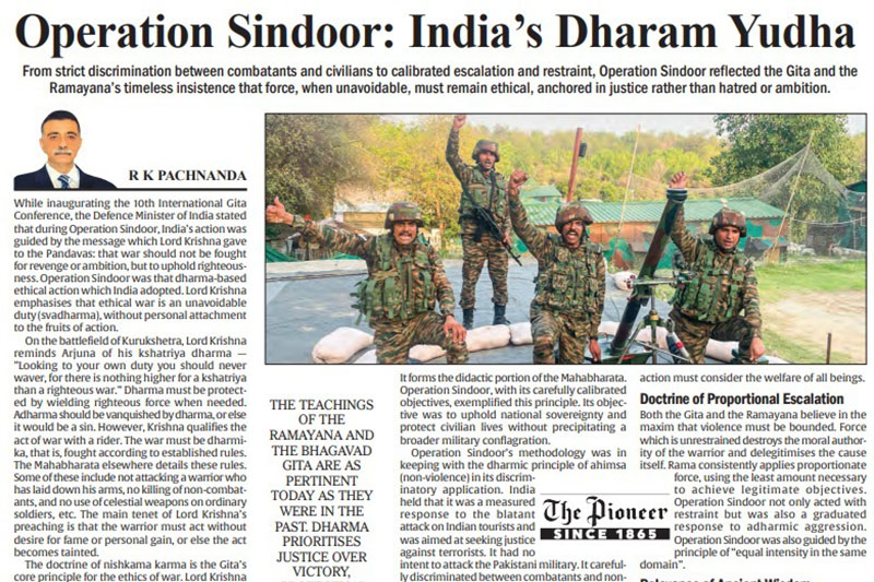 Operation Sindoor: India’s Dharam Yudha
