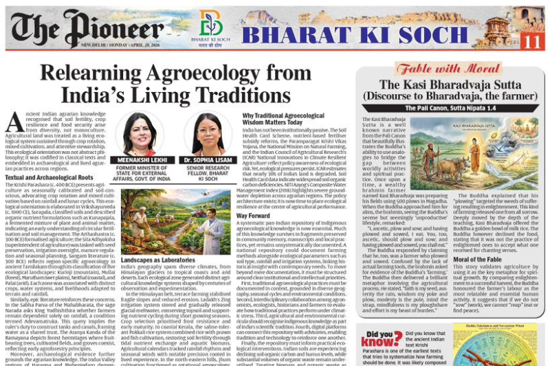 Relearning Agroecology From India’s Living  Tradition
