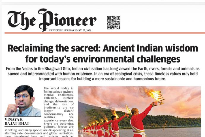Reclaiming the sacred: Ancient Indian wisdom for today’s environmental challenges