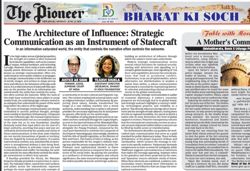 The Architecture of Influence: Strategic Communication as an Instrument of Statecraft